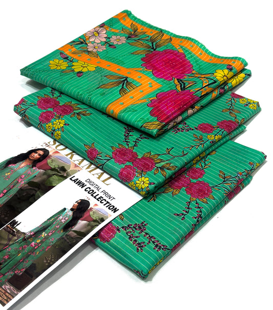 PRINTED 2 PC LAWN UNSTICHED | IZM