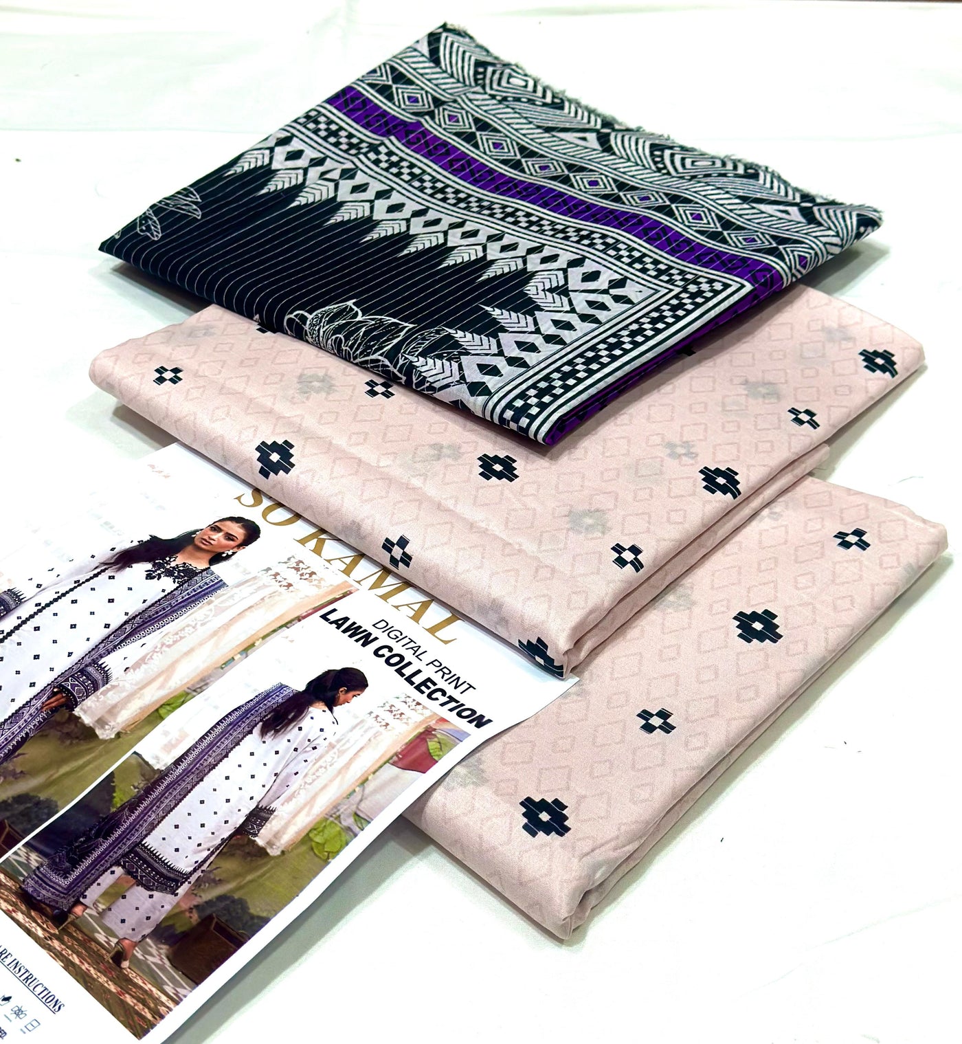 PRINTED 2 PC LAWN UNSTICHED | IZM