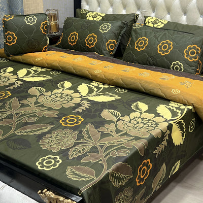 7Pc Printed Comforter Set Bed Sheet | 11 Colors | IZM