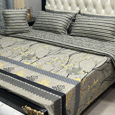 7Pc Printed Comforter Set Bed Sheet | 11 Colors | IZM