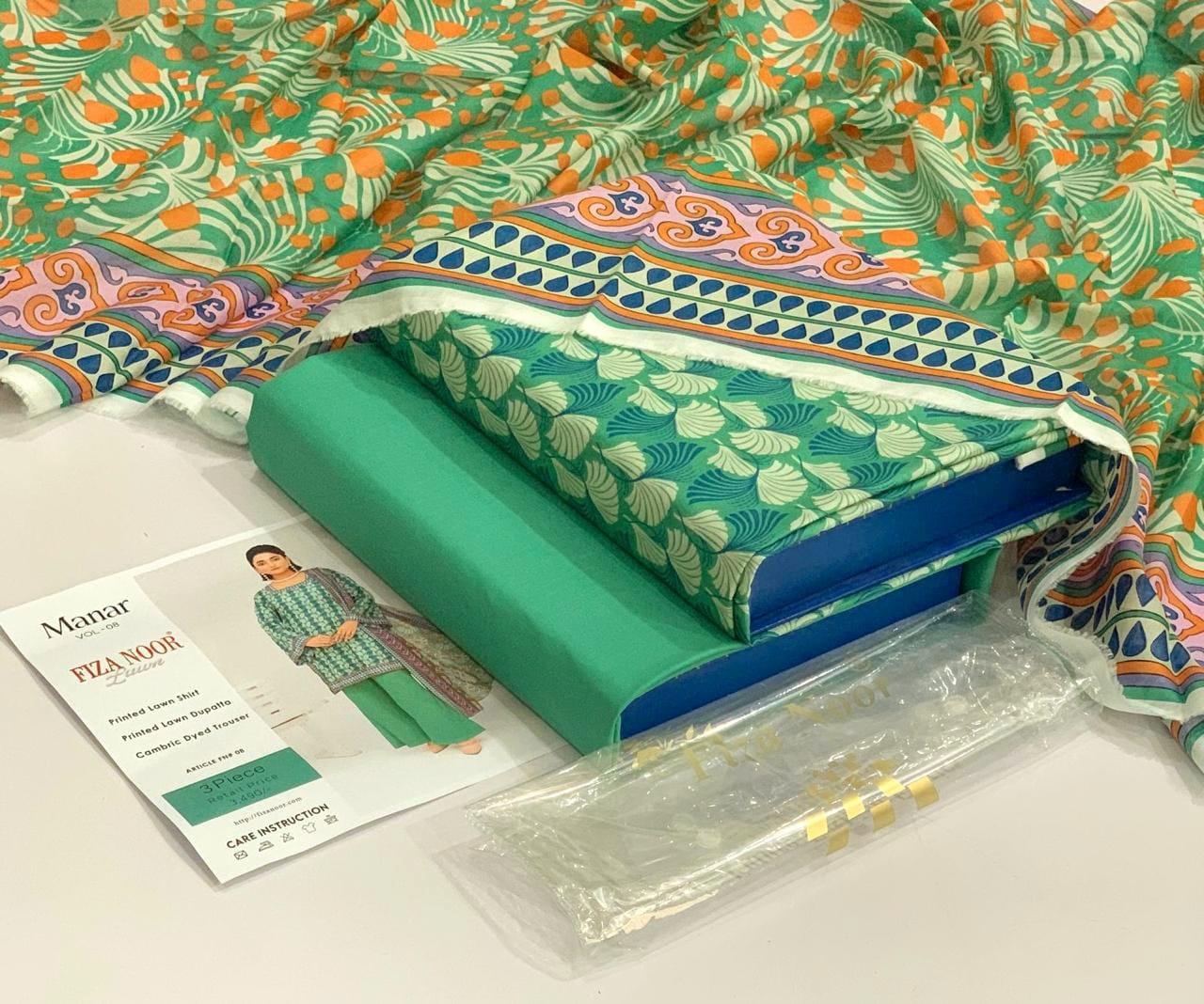 Fiza Noor Original 3pc Printed Lawn Collection | IZM