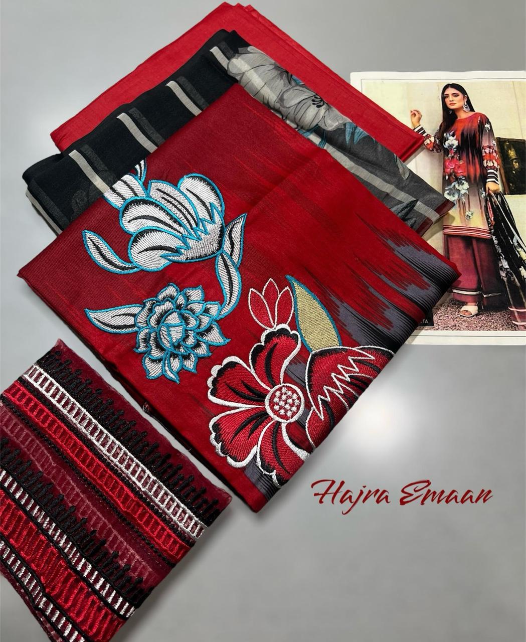 Fabric: Lawn Embroidered 3pc | IZM