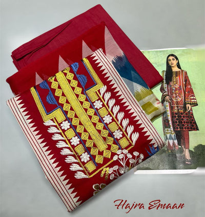 Fabric: Lawn Embroidered 3pc | IZM