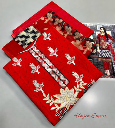 Fabric: Lawn Embroidered 3pc | IZM