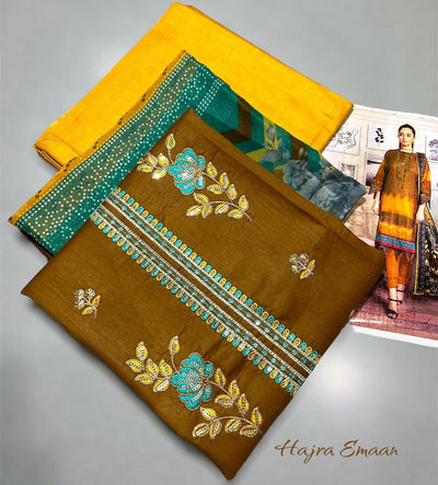 Fabric: Lawn Embroidered 3pc | IZM