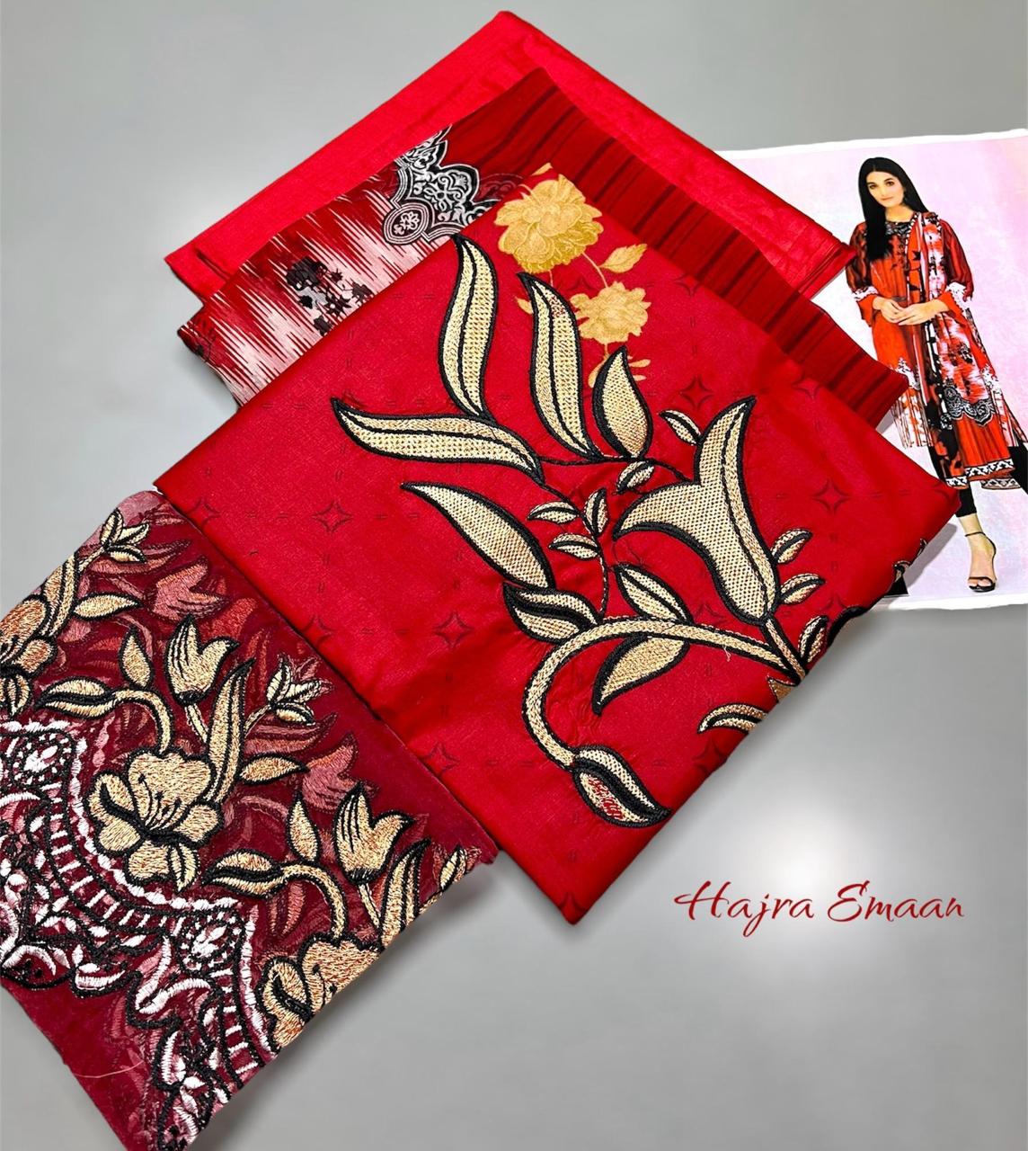 Fabric: Lawn Embroidered 3pc | IZM