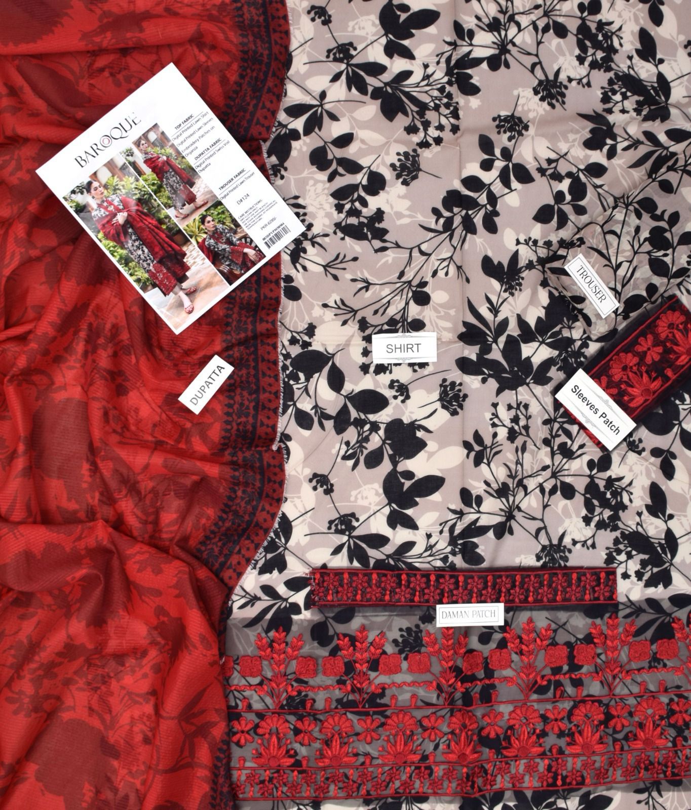 Luxury Digital Print EMBROIDERED | IZM