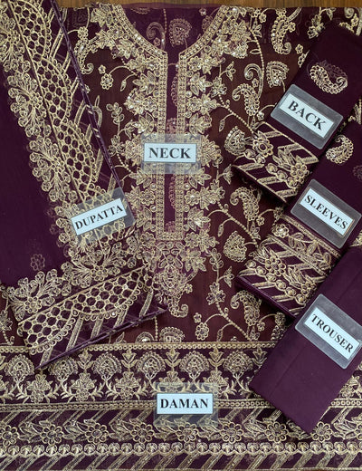 ASIM JOFA 3 Pcs suit unstiched | IZM